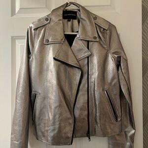 Target Silver Leather Jacket